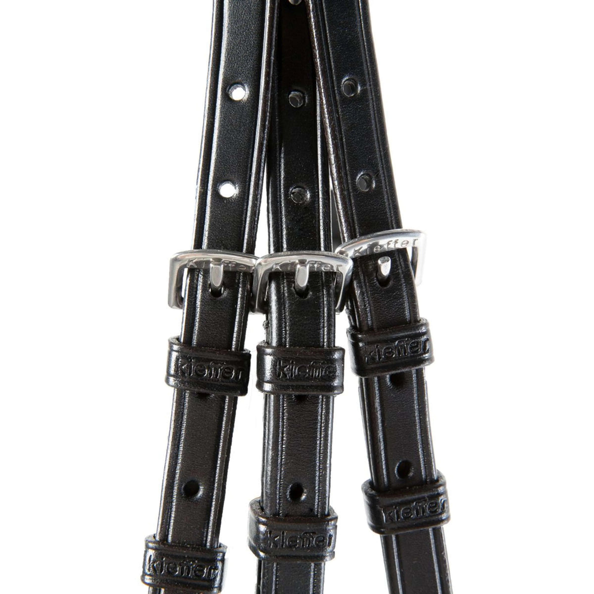 Kieffer Bridle Ultrasoft Sue With Crystals Black/White Full