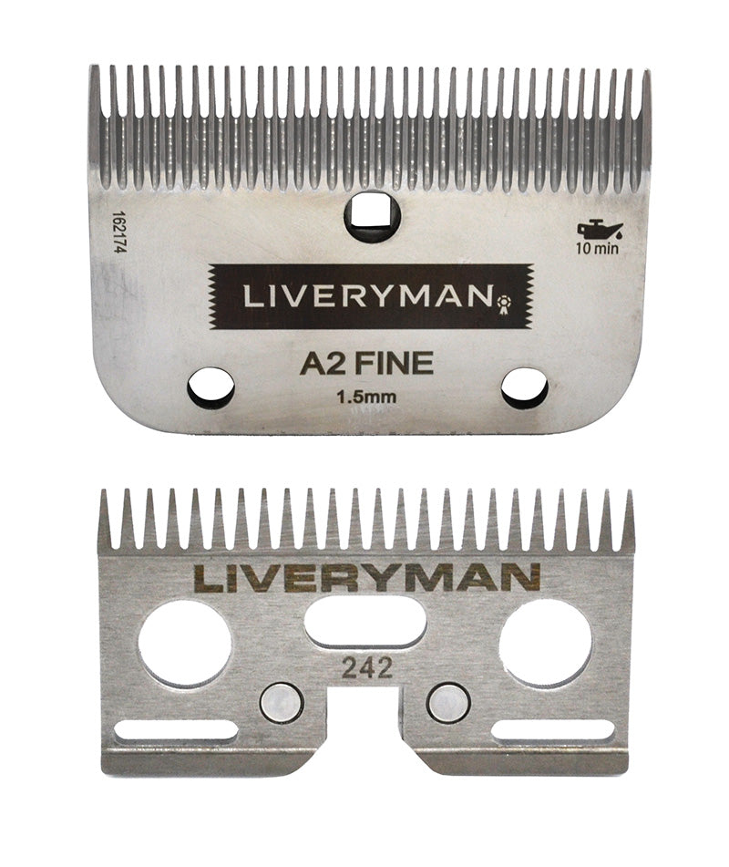 Liveryman A2 Blade Set Cutter & Comb Fine 1.5mm