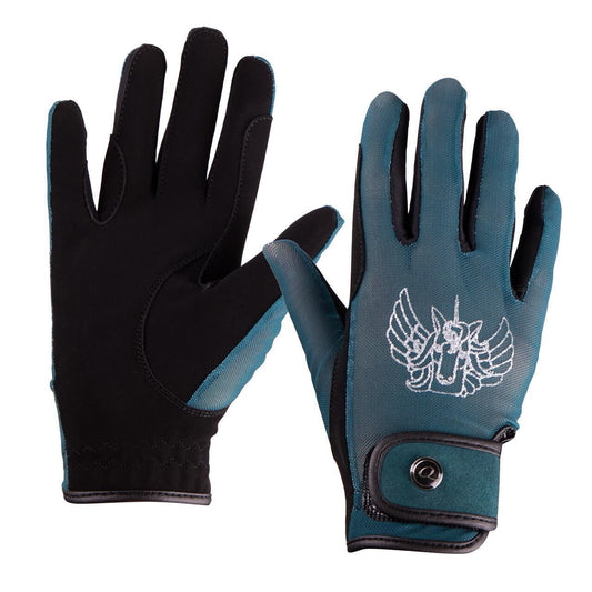 QHP Glove Veerle mesh-Teal-XXS