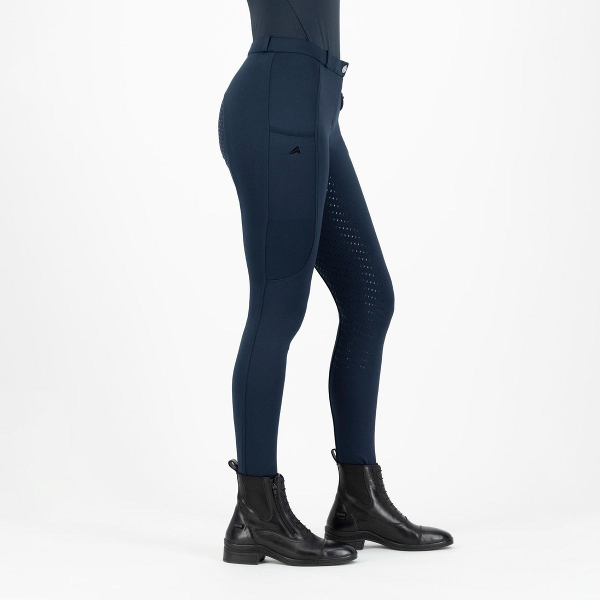 Euro-Star ERJoy Full Grip Kids Riding Breeches-Navy-128
