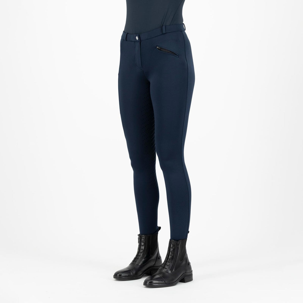 Euro-Star ERJoy Full Grip Kids Riding Breeches-Navy-152
