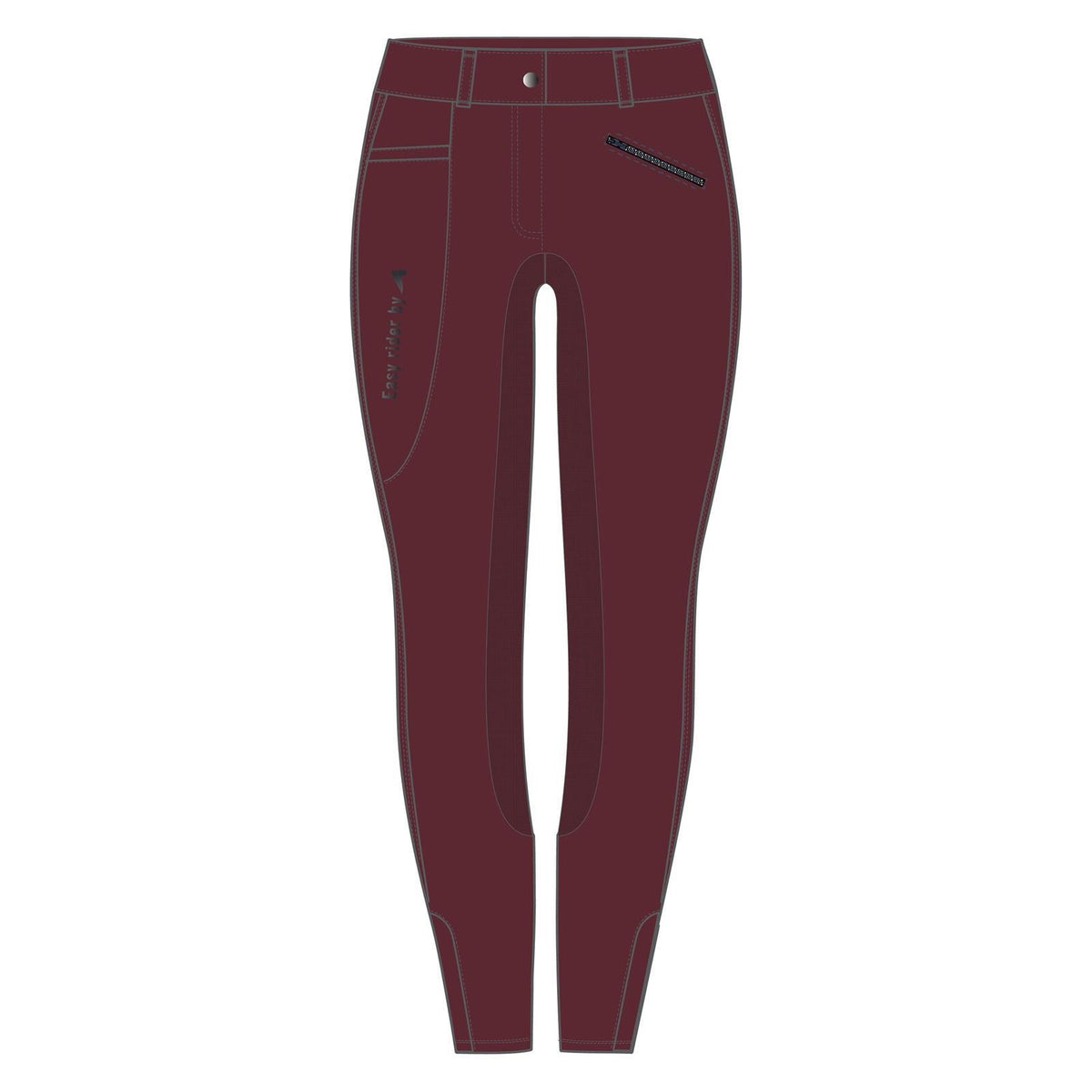 Euro-Star ERJoy Full Grip Kids Riding Breeches-Velvet Rose-140
