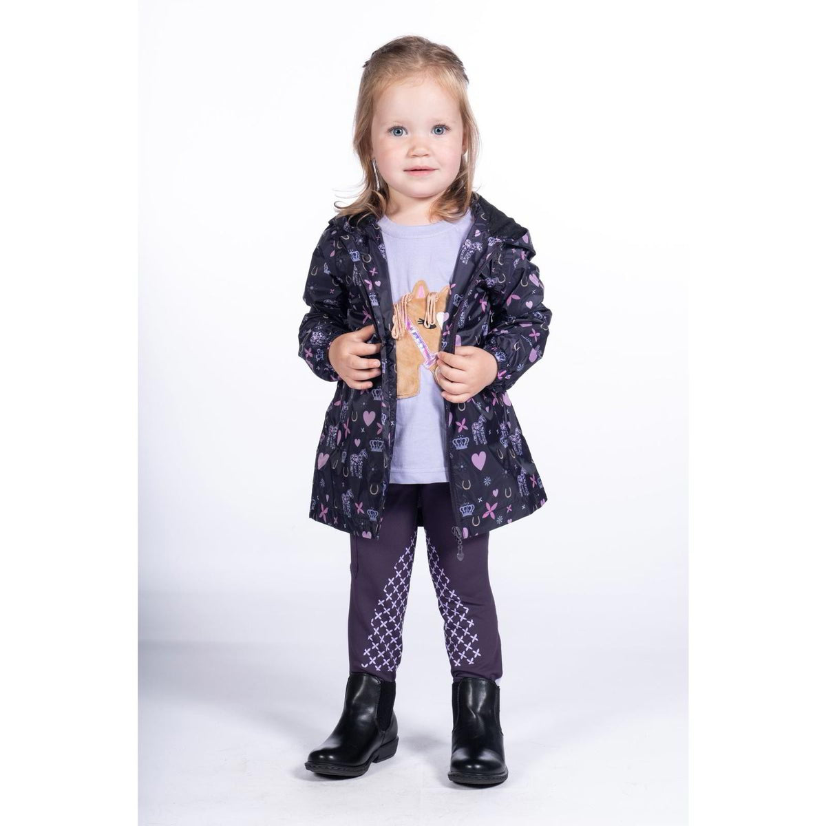 HKM Rain Jacket-Lola-Dark Lilac-/Age 2-4