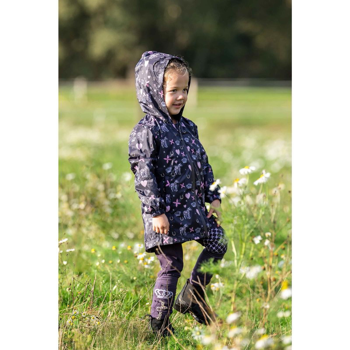 HKM Rain Jacket-Lola-Dark Lilac-/Age 2-4