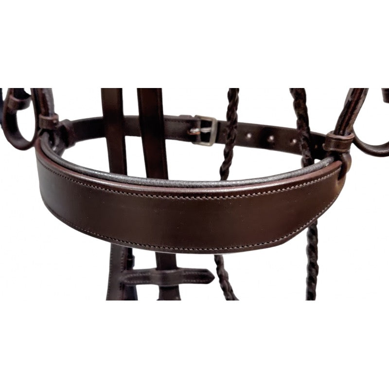 Anatomic Plaited Hunt Bridle with Plaited Reins