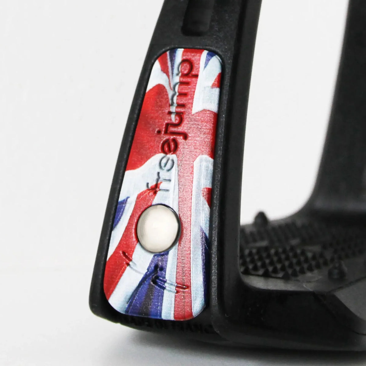 Pins for the Freejump Soft Up Lite Stirrups-UK Flag