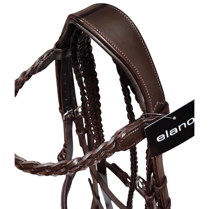 Anatomic Plaited Hunt Bridle with Plaited Reins
