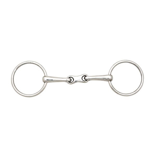 French Thin Mouth Snaffle Bit - Size 5 1/2"