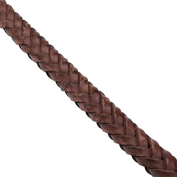 Brown Beaufort Plaited Thong 1.5yd