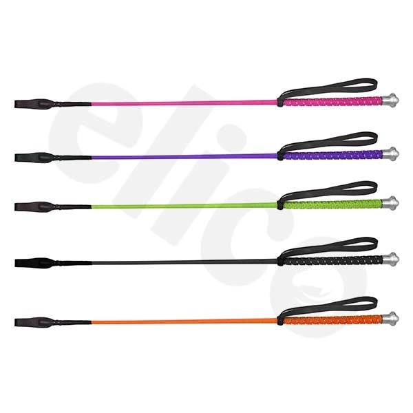 Elico Riding Whips (Silver Braided Handle)