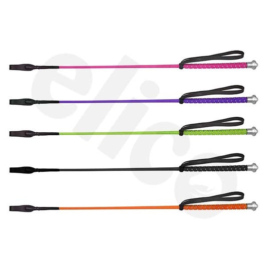 Elico Riding Whips (Silver Braided Handle)