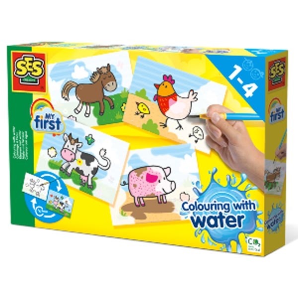 Colour with water - Farm Animals