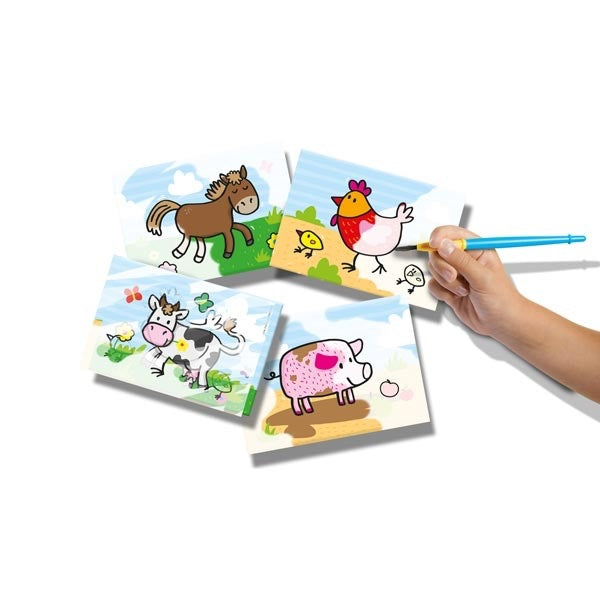 Colour with water - Farm Animals