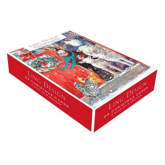 Christmas Cards: Ling Design (box of 24)