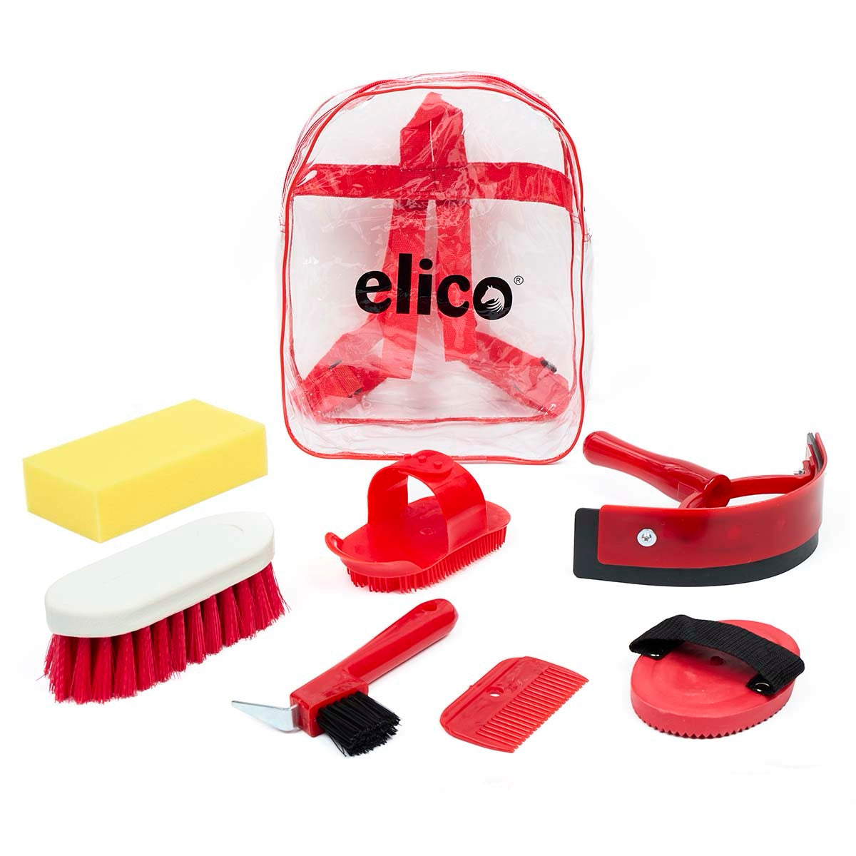 Elico Hexham Grooming Kit Backpack: Red