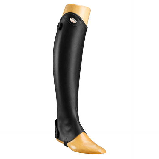 Parlanti Calfskin Elastic Mini Chaps-Black-L-Reg
