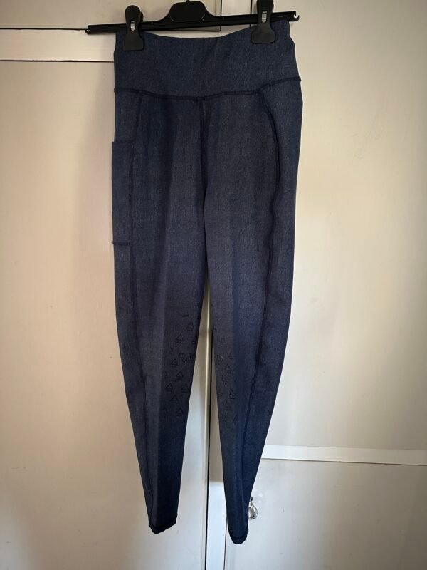 SALE Cameo Winter Ladies Denim Coloured Riding Tights - Size 26