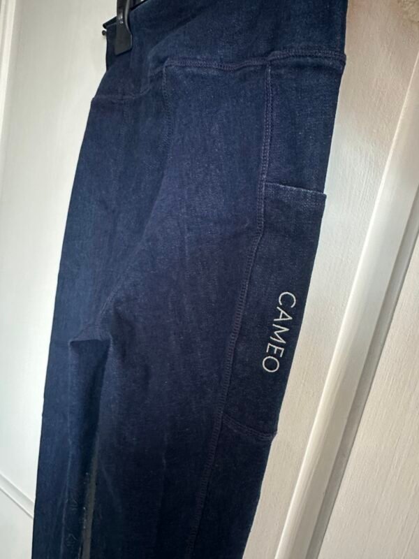 SALE Cameo Ladies Riding Tight, denim colour size 26 - Image 4