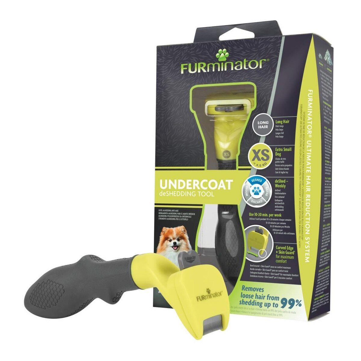 FURminator UNDERCOAT de SHEDDING TOOL for Dogs-X-S Dog/Long Hair - Image 3