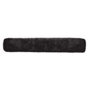 KM Elite Lambswool Girth Sleeve GP Long-Black-80x12cm