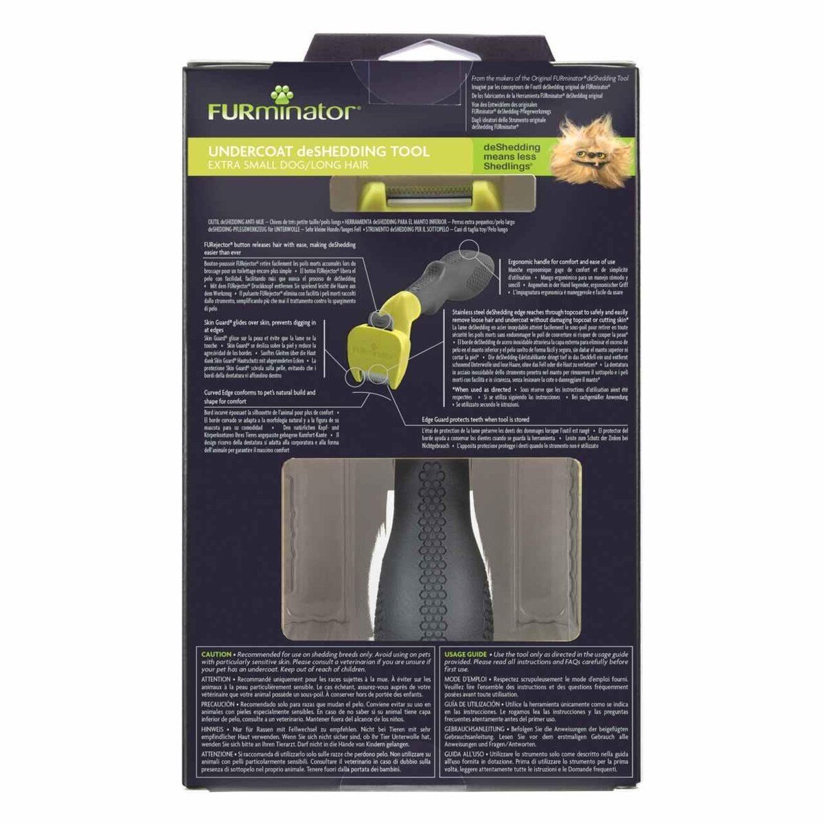 FURminator UNDERCOAT de SHEDDING TOOL for Dogs-X-S Dog/Long Hair - Image 2