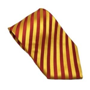 Equetech Broad Stripe Showing Tie-Red/Gold Adult - Red/Gold