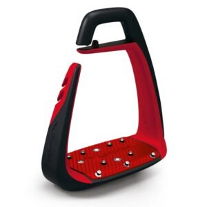 Freejump Soft Up Classic Stirrups-Red/Black