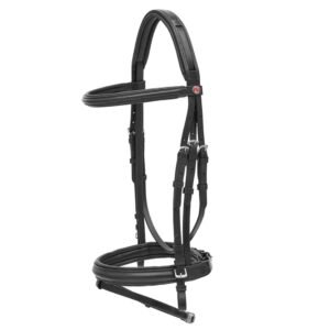 Kieffer Ergonomic Line Snaffle Bridle-Black/Black Lining-Full